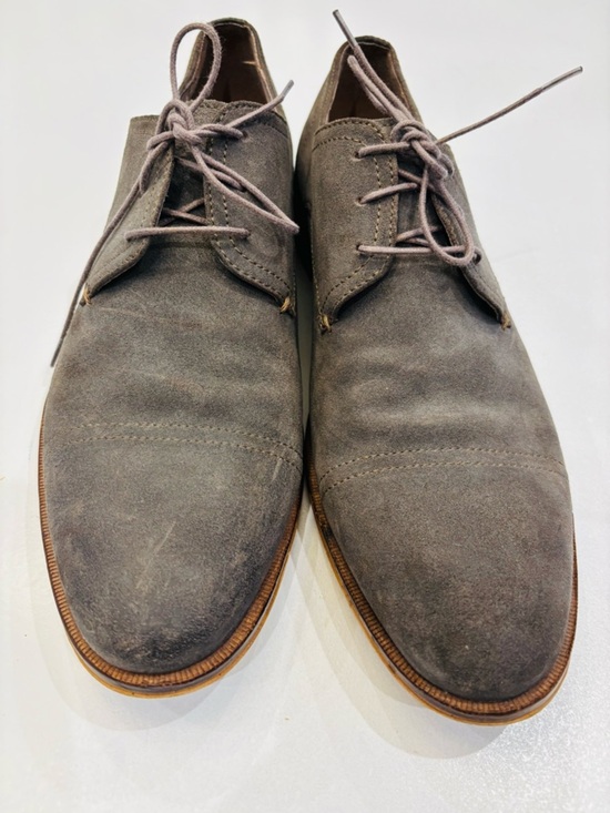 Banana Republic Men\'s Gray Suede Derby Shoes size 10.5